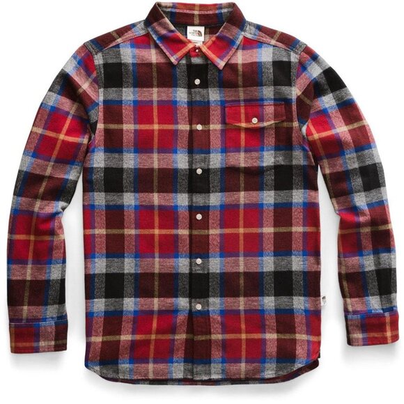 The North Face Long-Sleeve Arroyo Flannel Shirt XL Red and Blue GORP Core - Picture 1 of 6